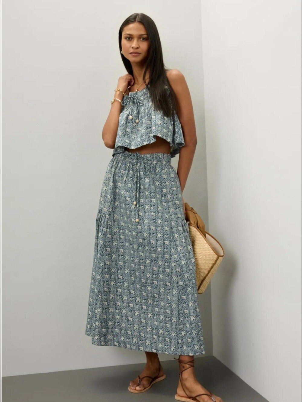 En Saison Lola Midi Skirt Wome Size S